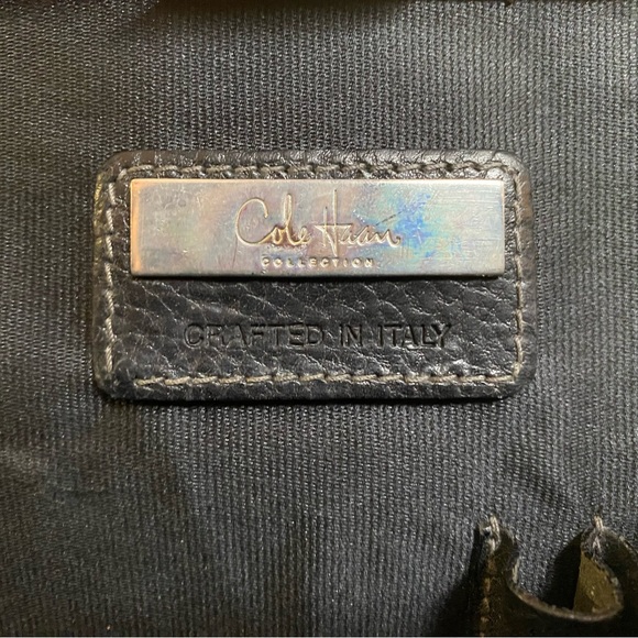 COLE HAAN - ITALIAN MADE - LEATHER BRIEFCASE DOCTOR / LAWYER BAG - Picture 12 of 16